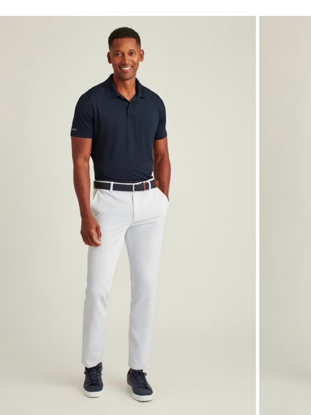 Bonobos White wrinkle free pants with green waist shirt gripper .. orig 149.